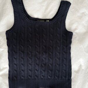 Ralph Lauren Navy Cable Vest